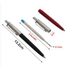 Metal Ballpoint Pen Press Style Commercial Gift Pens For School Office Core Automatic Ball Pen Aviation material fluent writing