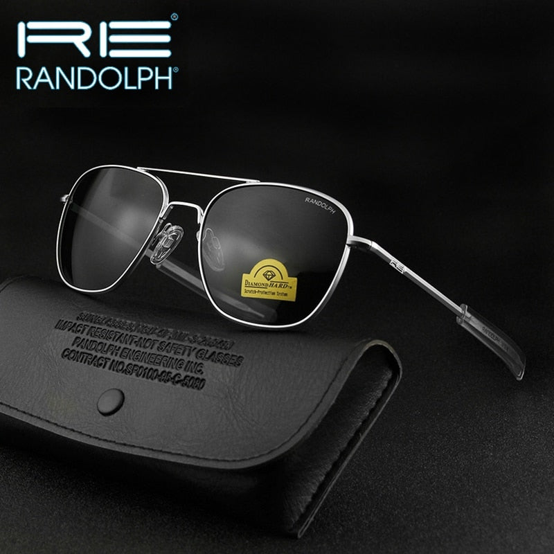 Randolph RE Sunglasses Men Woman Brand Designer Vintage American Army Military Sun Glasses Aviation Gafas De Sol Hombre