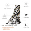 Black And White Pattern , Print Pattern Quick Dry Towel Gym Sports Bath Portable Ticket Airport Fly World Aviation
