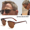 luxury James Bond Classic fashion brand Men Women tom sunglasses Female Half frame UV400 male T sun glasses oculos Gafas de sol