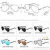 Mens Polarized Aviation Alloy Frame Photochromic Sunglasses Men Brand Design Pilot Male UV400 Sun Glasses Safety Goggles Driving