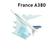 Scale 1:400 Metal Replica Aircraft 15cm Russian Aeroflot Transaero Sibera S7 Plane Model World Aviation Collectible Miniature