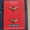 US Army Aviation Flying Force Collar Flower Wings Military Metal Badge Film Props Pilot Uniform Medal Lapel Brooch Pin