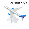 Scale 1:400 Metal Replica Aircraft 15cm Russian Aeroflot Transaero Sibera S7 Plane Model World Aviation Collectible Miniature