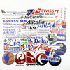 New Style 52Pcs Airline Logo High Quality Stickers Aviation Travel Trip For Suitcase Laptop Decal Fashion DIY Waterproof Sticker