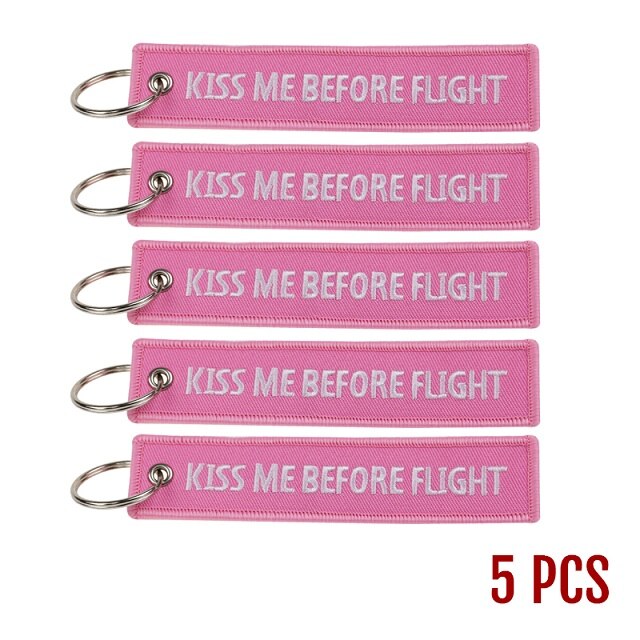 Remove Before Flight Chaveiro Key Chain for Cars Red Key Fobs OEM Keychain Jewelry Aviation Tag Embroidery Key Chains 5 PCS/LOT
