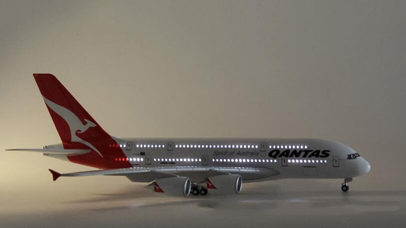 Qantas Airbus A380 Airplane Model (1/160 Scale)