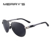 MERRYS DESIGN Men Classic Pilot Sunglasses HD Polarized Sunglasses For Driving Aviation Alloy Frame Spring Legs UV400 S8404