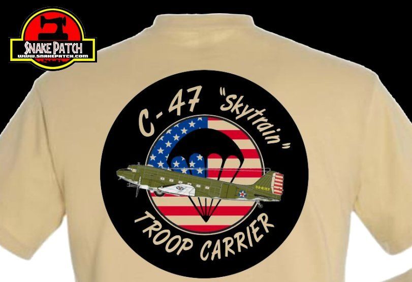 C47 Troop Carrier  Dakota Ww2 Pilot Aviation Airborne T Shirt 1944 2019 New Summer Casual O-Neck Loose Basic Photo T Shirts