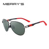 MERRYS DESIGN Men Classic Pilot Sunglasses HD Polarized Sunglasses For Driving Aviation Alloy Frame Spring Legs UV400 S8404