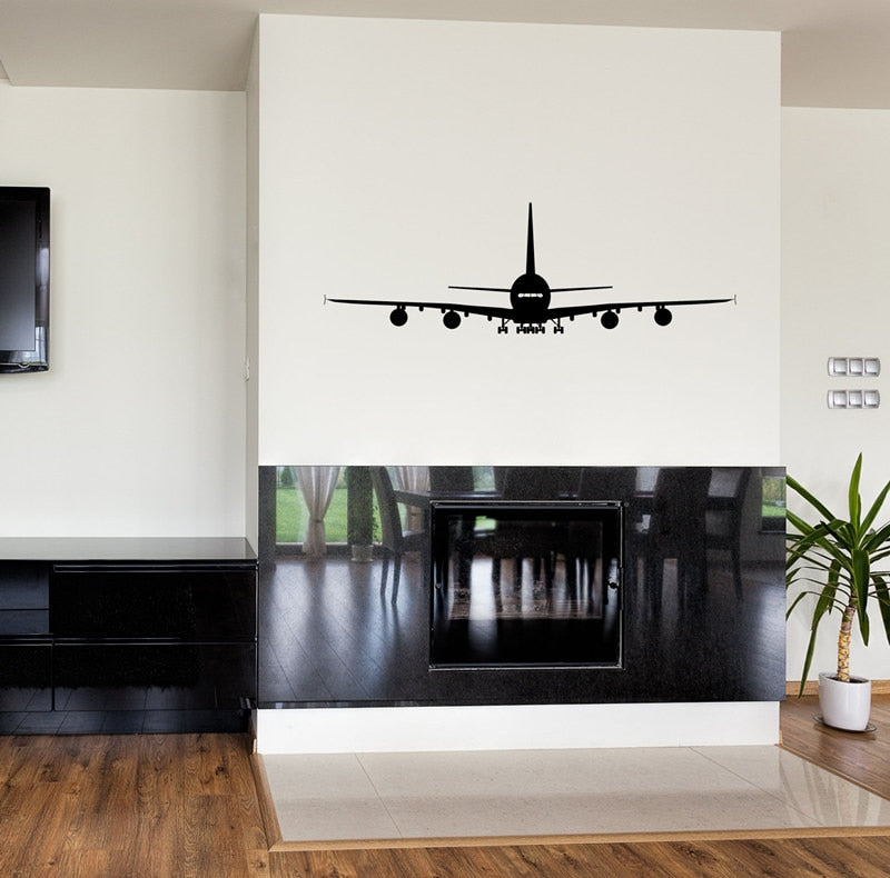 A380 Wall Stickers Aviation Living Room Waterproof Vinyl Decal vogue Airplane Pattern Removable  Boy Bedroom Home Decor  SYY182