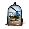 Aircraft pattern Children Backpack 3D aviation Printing Travel Daypack for Teenagers Boys Helicopter Men School Shoulder Bag