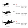 Muyuchunhua Military Aviation Waterproof Decal Wall Sticker Aircraft Army Home Wall Interior Bedroom Decor Wall Stickers