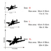 Muyuchunhua Military Aviation Waterproof Decal Wall Sticker Aircraft Army Home Wall Interior Bedroom Decor Wall Stickers