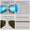 High Quality G15 Glass Lens Women Men Sunglasses UV400 Aviation Brand Classic Mirror Male Oculos Vintage Banned Man Sun Glasses