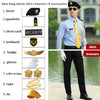 New Captain Clothes Navy Uniform Air Force Black Shirt Nightclub Aviation Suit Pilot Flight Uniforms Attendant For Gentlemen