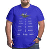 Aviation Phonetic Alphabet Fighter Airplane Pilot T Shirt Men's Cotton T-Shirt Big Tall Tees Short Sleeve Oversized 4XL 5XL 6XL