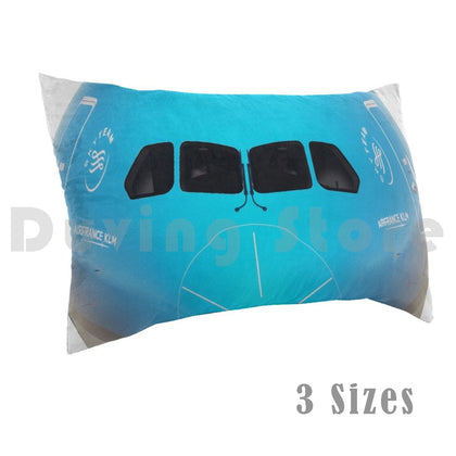 Klm-Boeing 787 Pillow Case DIY 50x75 Aviation Civil Aviation Boeing 787 Airbus Commercial Cool Dreamliner Airplane Jet