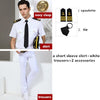 Top Grade Aviation Uniform Captain Navy Uniform Air Force Noble White Shirt Male Nightclub Pilot Flight Attendant For Officer C