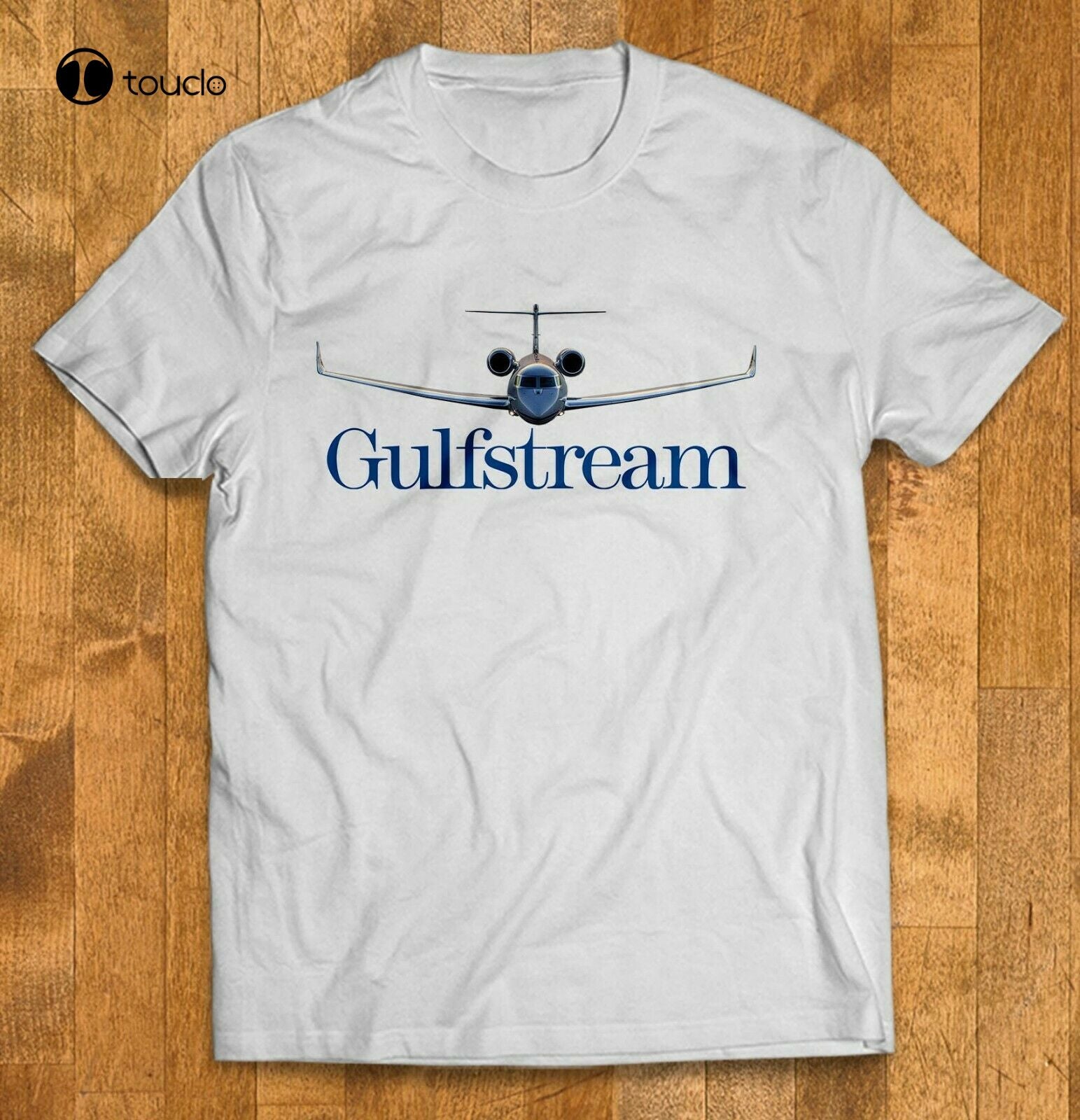 Gulfstream G 500 Aircraft Aviation Logo Men'S T Shirts Black & White Color Tee Shirt
