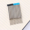 Metal Ballpoint Pen Press Style Commercial Gift Pens For School Office Core Automatic Ball Pen Aviation material fluent writing
