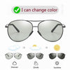 Aviation Metail Frame Polarized Sunglasses Men Color Changing Sun Glasses  Pilot Male Day Night Vision Driving