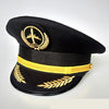 Unisex Flight Airline Captain Uniform Eaves Pilot Hat Civil Aviation Cap Aviator Security Staff Professional Cosplay