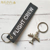 MiFaViPa Fashion Trinket Pilot Keychains Porte Woven Flight Crew Gift Aviation Key Chain with 1 PC Metal Plane Cessna Keyrings