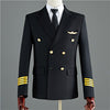 New Aviation Uniform Male Staff Costume Performance Suits Men Clothing Airline Captain Pilot  Cosplay