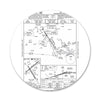 Aviation Chart Icons Pins Badge Decoration Brooches Metal Badges For Clothes Backpack Decoration