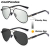 Mens Polarized Aviation Alloy Frame Photochromic Sunglasses Men Brand Design Pilot Male UV400 Sun Glasses Safety Goggles Driving