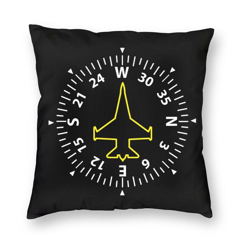 Cool Jet Fighter Pilot Pillow Cover Decoration 3D Two Side Printed Aviation Airplane Aviator Cushion Cover for Living Room