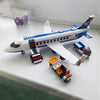 Modern Plane Bus Aircraft Building Blocks Airplane City Aviation Airport Bricks 3D Model DIY Puzzle Toys For Children Kids Gifts