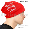 Remove Before Flight Design Beanies Pullover Cap Comfortable Aviation Pilot Airplane Plane Flying Flight Fly Avgeek