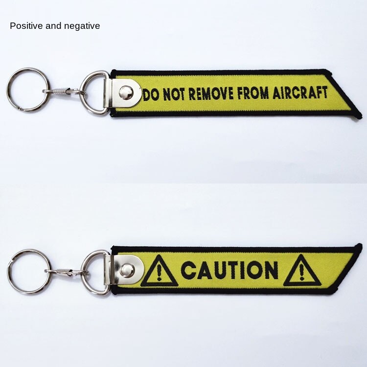 Aviator Pilot Flight Attendant Souvenir Luggage Tag Decorations Crew Woven Belt Key Chain Zipper Belt