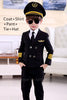 Aviation Uniforms Cosplay Halloween Costumes for Kids Pilot Flight Attendant Aircraft Boys Girls Carnival Role Play Clothing