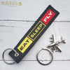 MiFaViPa Fashion Trinket Pilot Keychains Porte Woven Flight Crew Gift Aviation Key Chain with 1 PC Metal Plane Cessna Keyrings