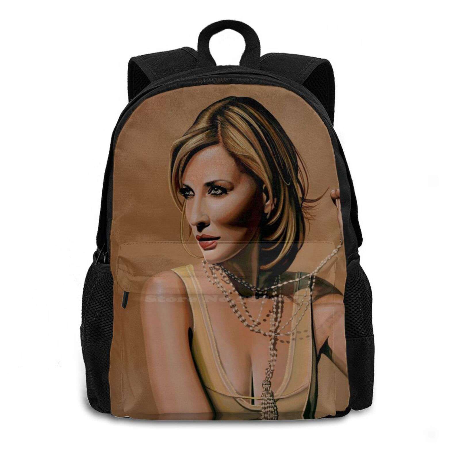 Cate Blanchett Painting School Bag Big Capacity Backpack Laptop 15 Inch Cate Blanchett Elizabeth Paul Meijering Elf The Aviator