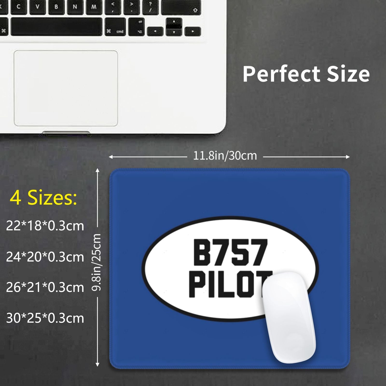 B757 Pilot — Boeing 757 Mouse Pad DIY Print Avgeek Pilot Pilot In Command Student Pilot Aviation General