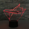 Turning Airplane Designed 3D Lamp