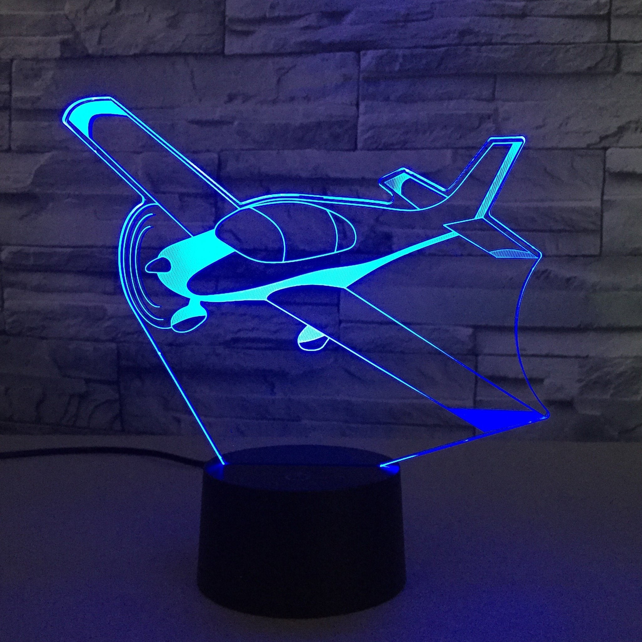 Beautiful Propeller Designed 3D Lamp