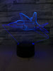 Departing Amazing Fighter Jet Designed 3D Lamp