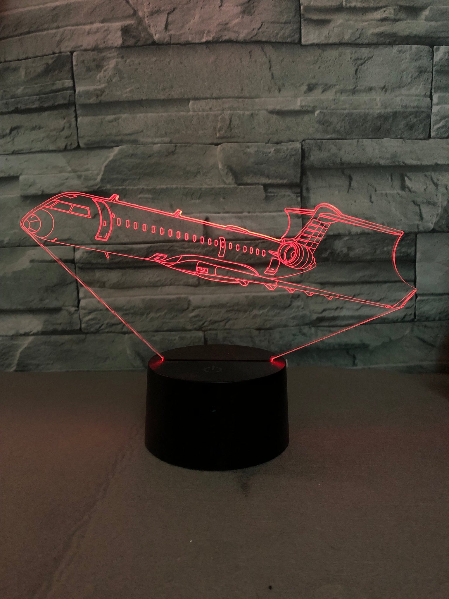 Departing Business Jet Designed 3D Lamp