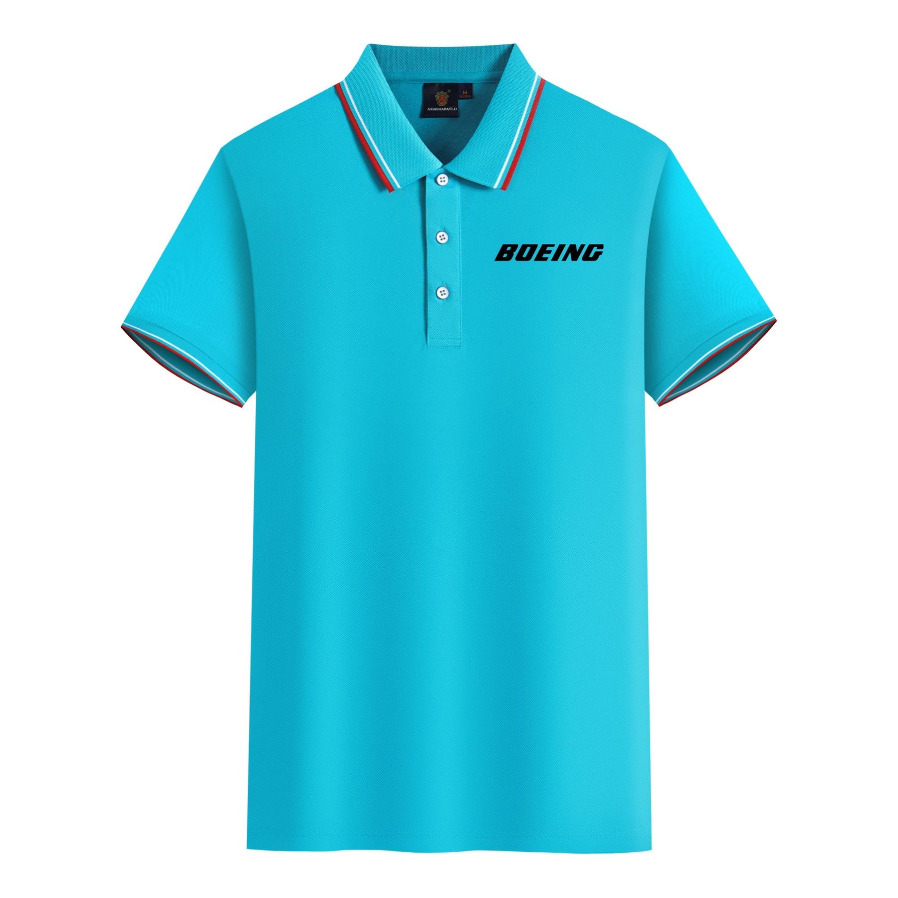Boeing & Text Designed Stylish Polo T-Shirts