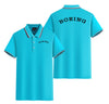 Special BOEING Text Designed Stylish Polo T-Shirts (Double-Side)