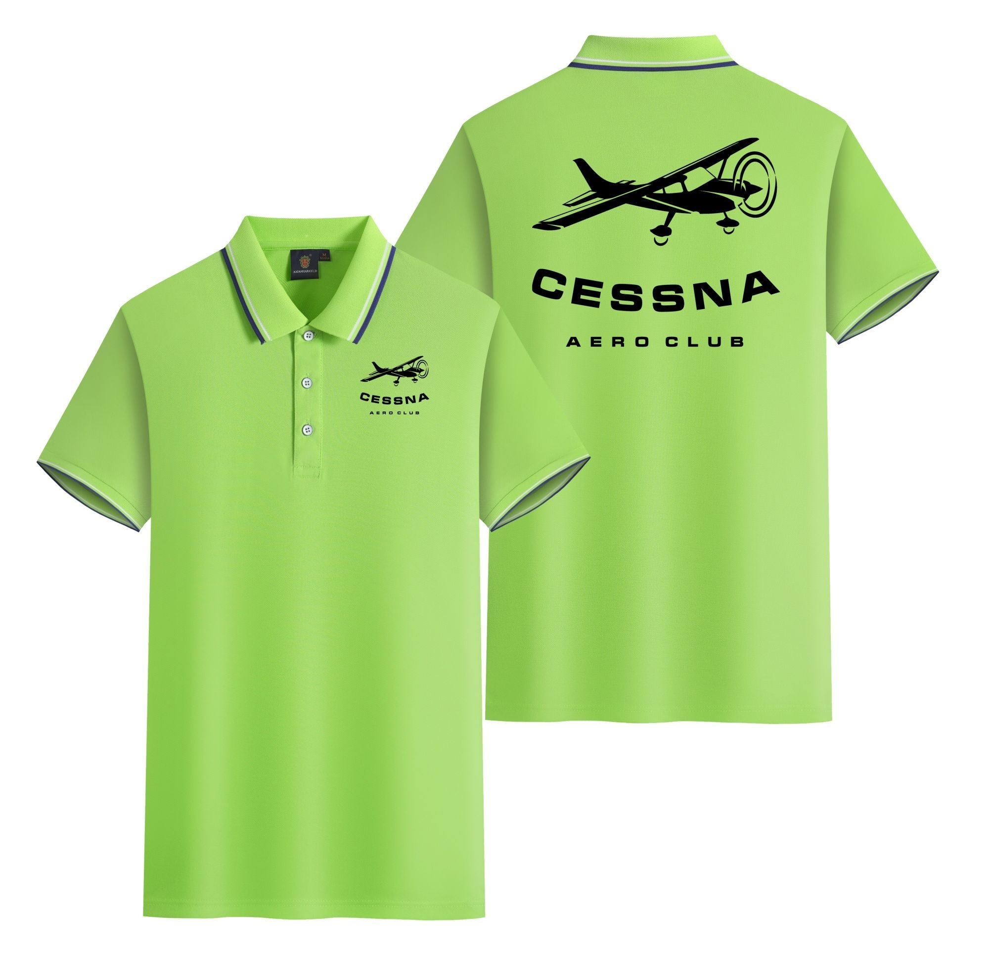 Cessna Aeroclub Designed Stylish Polo T-Shirts (Double-Side)