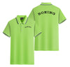 Special BOEING Text Designed Stylish Polo T-Shirts (Double-Side)