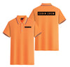 Cabin Crew Text Designed Stylish Polo T-Shirts (Double-Side)