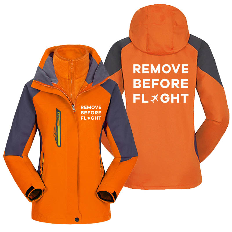 Remove Before Flight Designed Thick "WOMEN" Skiing Jackets