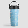 Pan Am Plane Pattern - Travel Mug